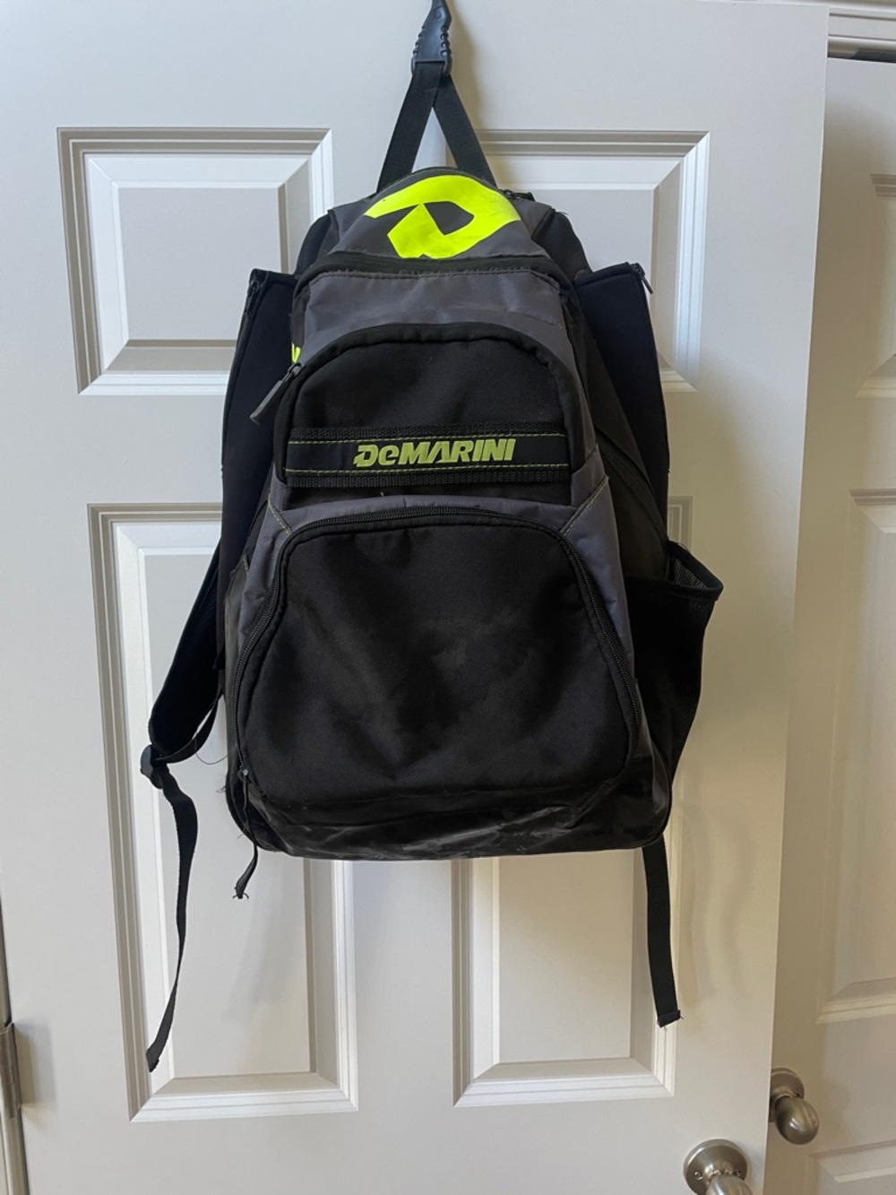 DeMarini Black & Neon Yellow Baseball Backpack